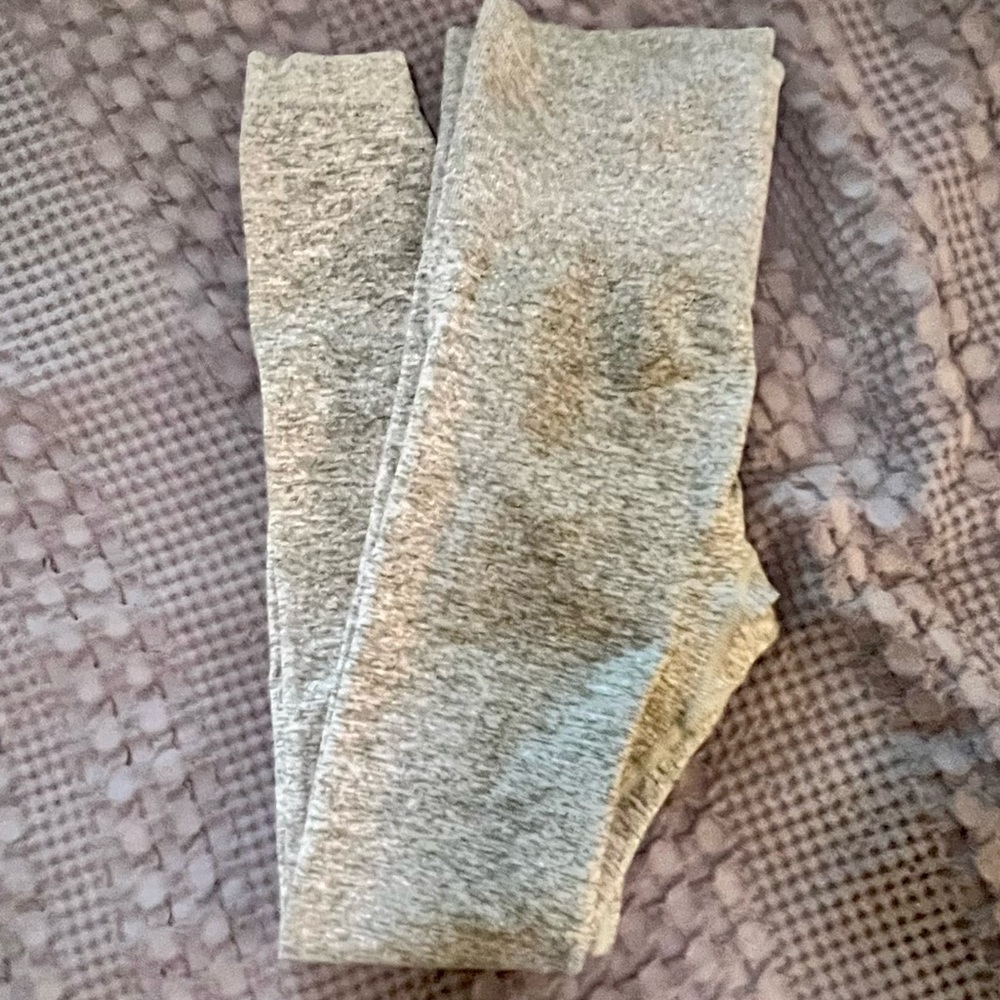 Green/grey leggings